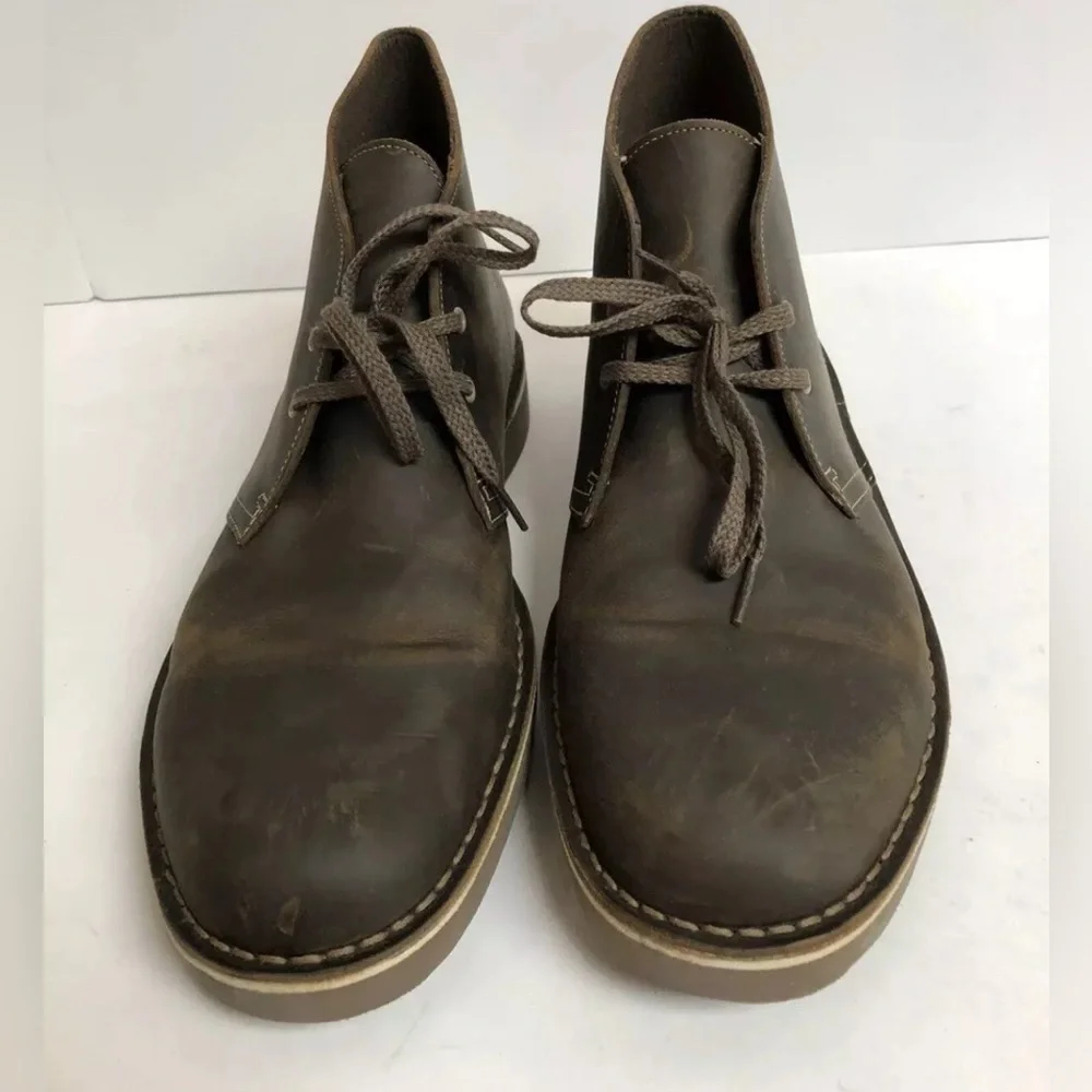 Clarks Bushacre 2 Mens Chukka Boot Brown Leather Size 12M